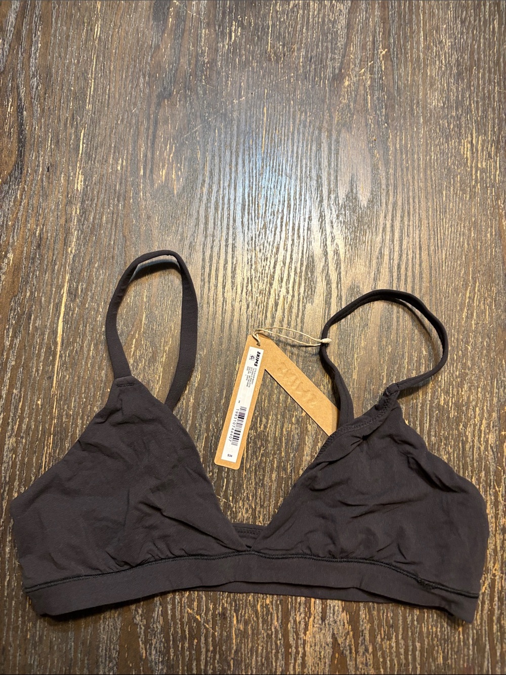 SKIMS Fits everybody medium NWT Triangle Bralette - Black